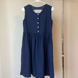 Not Perfect Linen Midi Mama Dress in Admiral Blue, XS ***Never Worn***
